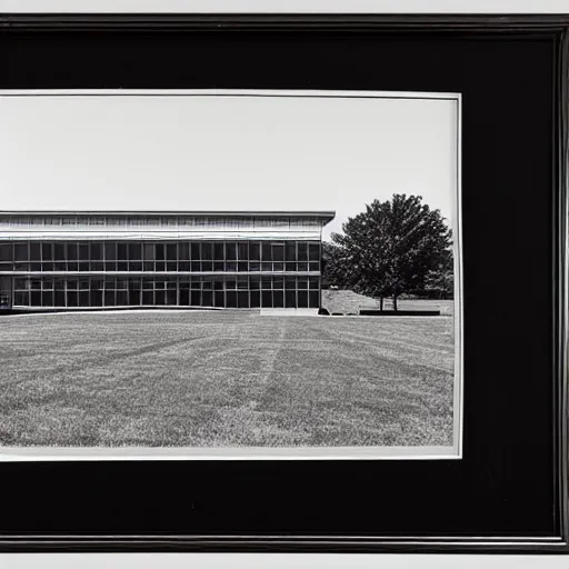 Prompt: hayfield high school virginia 1980s, photorealistic, 8k, award winning, black and white