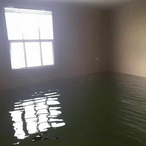 Image similar to interior shot of an apartment flooded with water, craigslist photo
