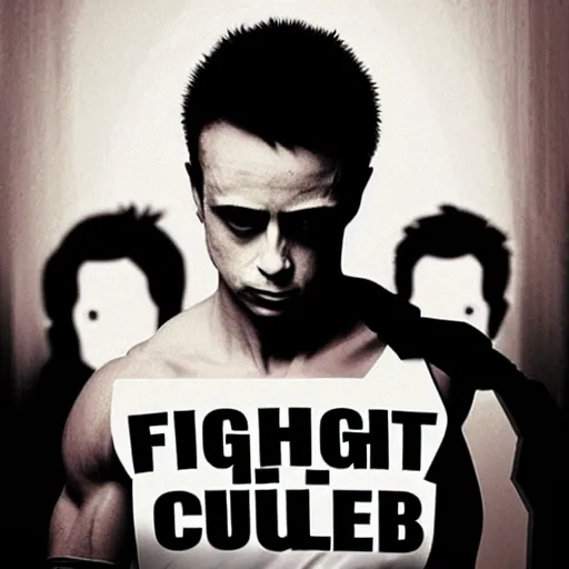 Image similar to “ fight club, hyperrealistic ”