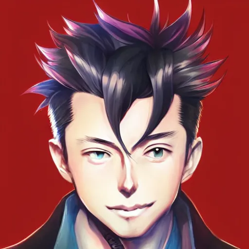 Image similar to anime portrait of elon musk as an anime boy by Stanley Artgerm Lau, WLOP, Rossdraws, James Jean, Andrei Riabovitchev, Marc Simonetti, and Sakimichan, trending on artstation