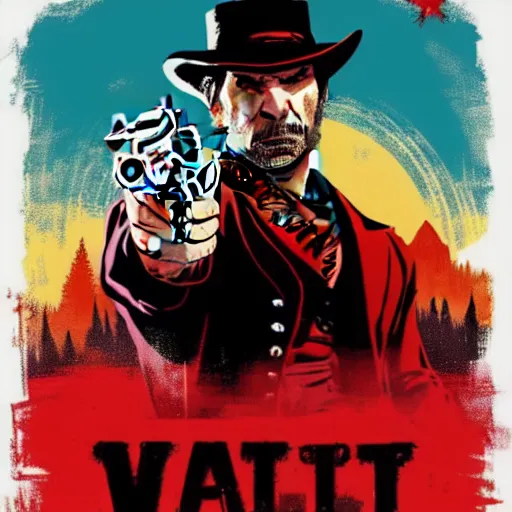Prompt: Vampire in red dead redemption 2 4K quality