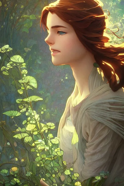 Prompt: a beautiful render of a beautiful female air sprite, wind, a beautiful face, perfectly shaded, atmospheric lighting, style of makoto shinkai, raphael lacoste, louis comfort tiffany, artgerm, karol bak, james jean, alphonse maria mucha