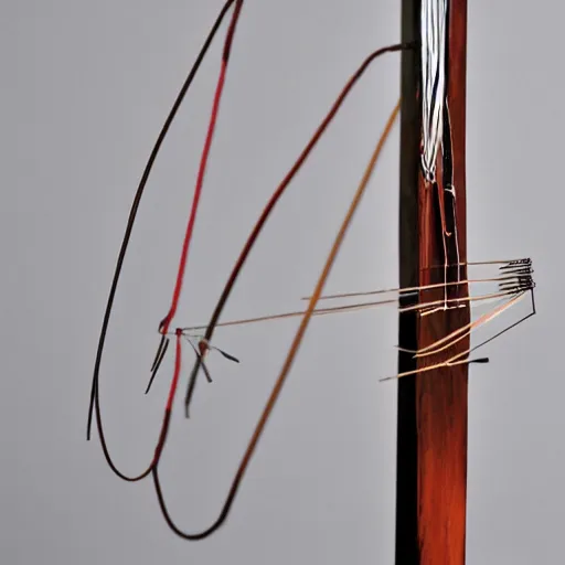 Prompt: portrait of a strung longbow