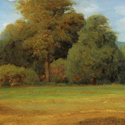 Prompt: a landscape painting by C. A. Henry.