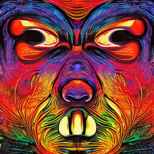 Image similar to stoned ape theory, psilocybin mushrooms, abstract, evolution