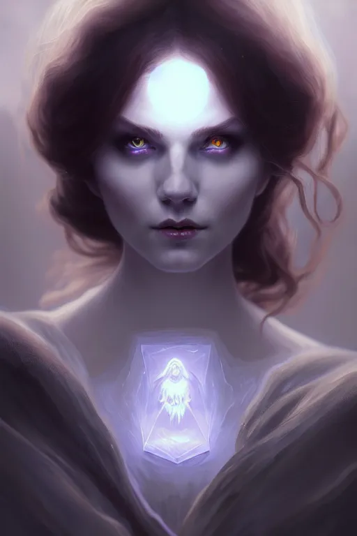 Image similar to photography alexey gurylev, ghostly ghost, mysterious, deep focus, d & d, fantasy, complex, elegant, highly detailed, digital painting, artstation, concept art, matte, clear focus, illustration, hearthstone, artgerm art, greg rutkovsky and alphonse mucha