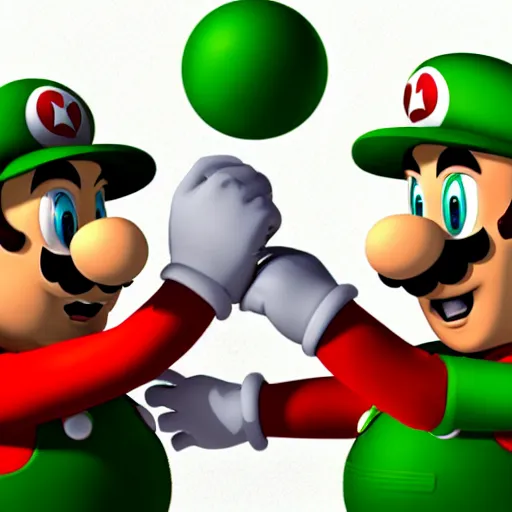 Image similar to green mario and red luigi