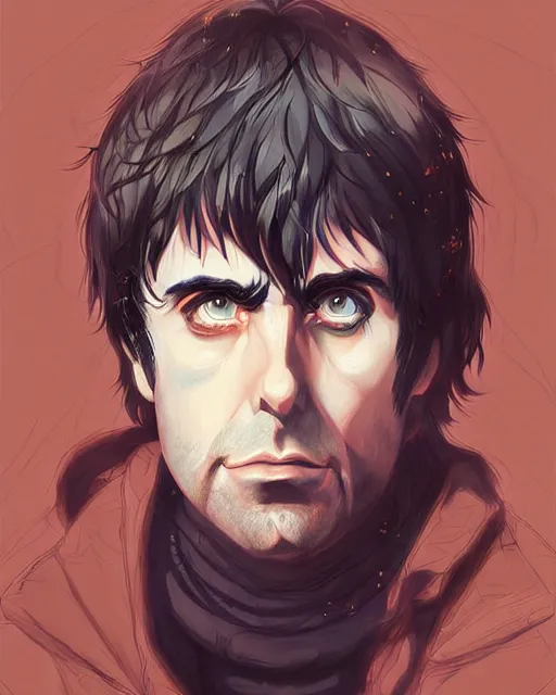 Image similar to anime portrait of liam gallagher as an anime man by stanley artgerm lau wlop rossdraws james jean andrei riabovitchev marc simonetti