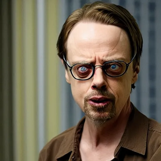 Image similar to Steve Buscemi playing Jesse Pinkman in Breaking-Bad