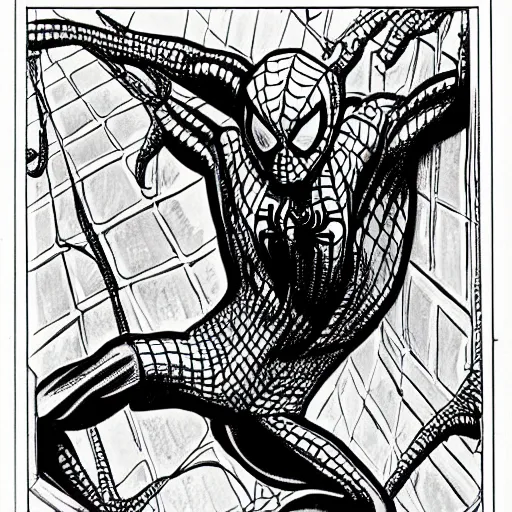 Prompt: ''spiderman drawed in the style of a Victorian Magazine Print''