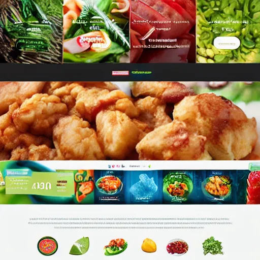 Image similar to frozen food shop website template with responsive design,and simple look