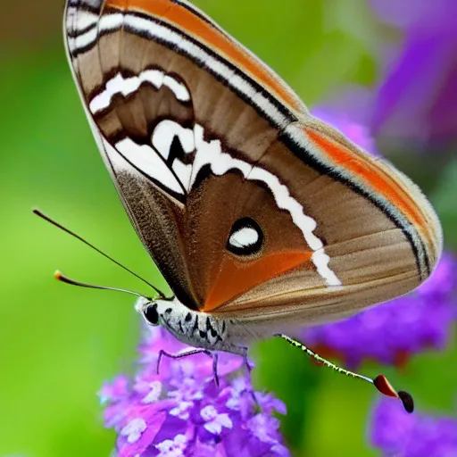 Prompt: a butterfly with silly ears