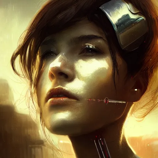 Prompt: a portrait of a smoking cyborg women by greg rutkowski, sung choi, mitchell mohrhauser, maciej kuciara, johnson ting, maxim verehin, peter konig, 8 k photorealistic, cinematic lighting, hd, high details, dramatic, dark atmosphere, trending on artstation