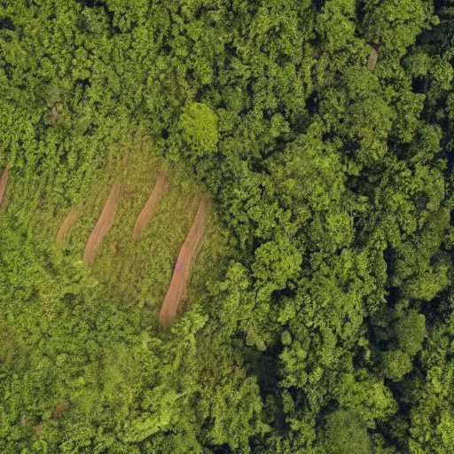 Image similar to aerial hd photographs of an uncontacted tribe from the amazon