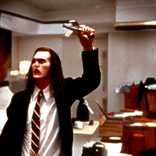 Prompt: Pirates in American Psycho (1999)