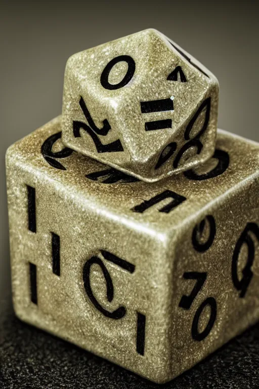 Image similar to closeup, of a mutated Twenty sided dice, bokeh, sharp focus, intricate concept art, highly detailed, 8k, cinematic, sharp focus, intricate concept art