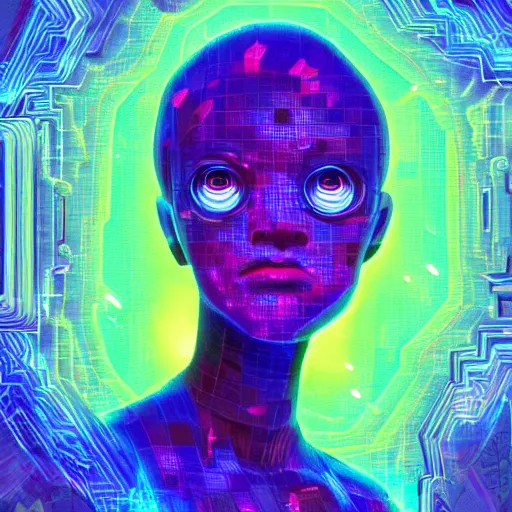 Image similar to skill magic geek inside matrix deepdream radiating a glowing aura stuff loot legends stylized digital illustration video game icon artstation lois van baarle, ilya kuvshinov, rossdraws,