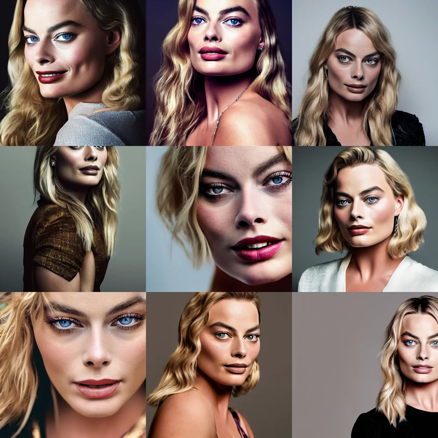 Prompt: margot robbie portrait, 8k resolution, amazing detail, hyper-detailed