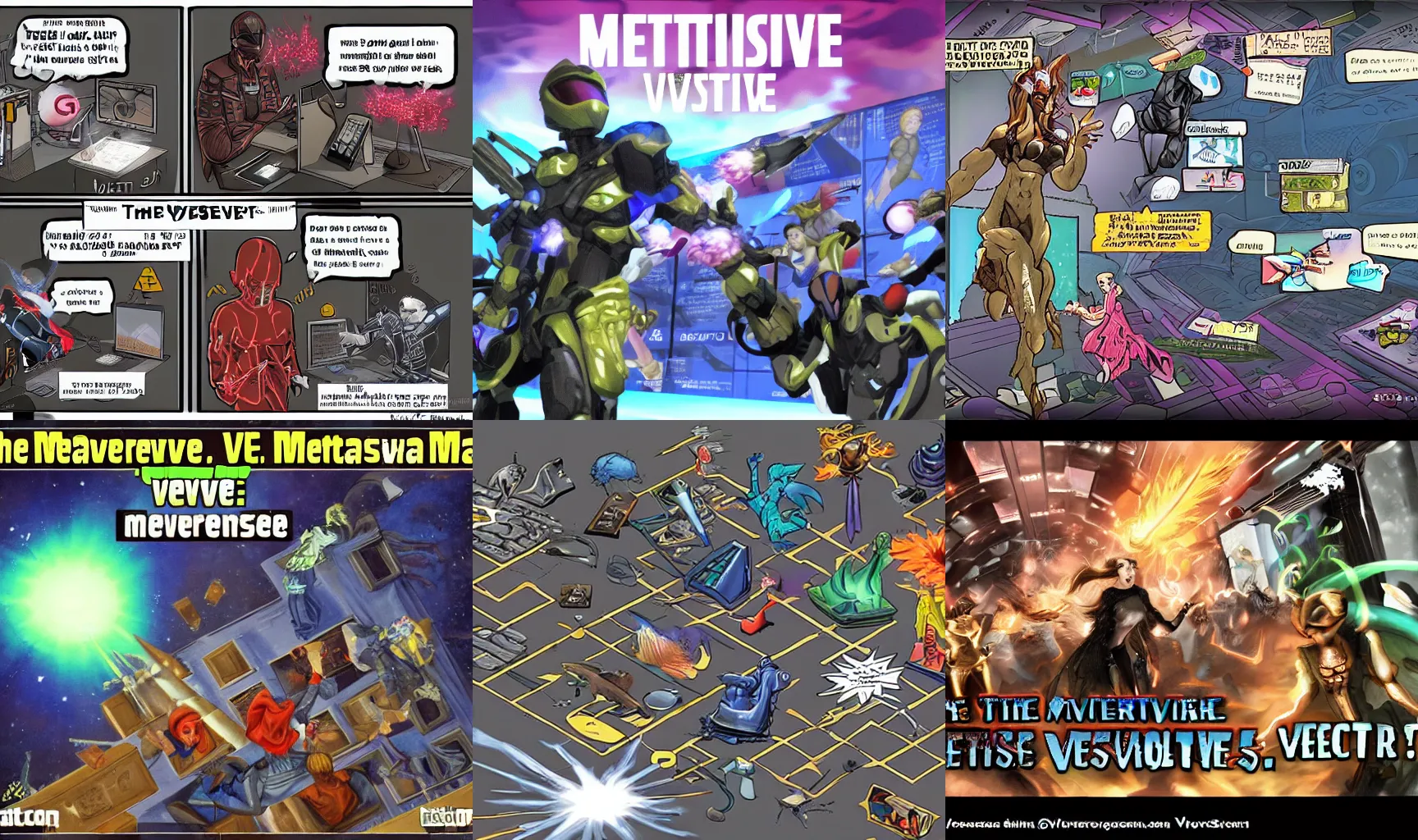 Prompt: The metaverse versus Meta.