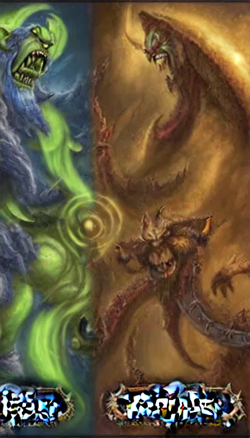 Image similar to the two complementary forces that make up all aspects and phenomena of life, from Warcraft