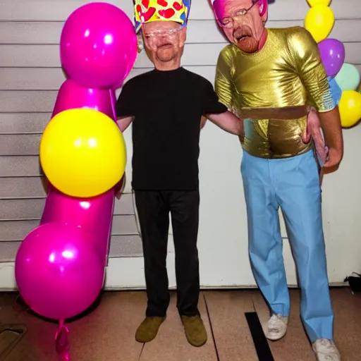 Image similar to Walter white in a birthday party