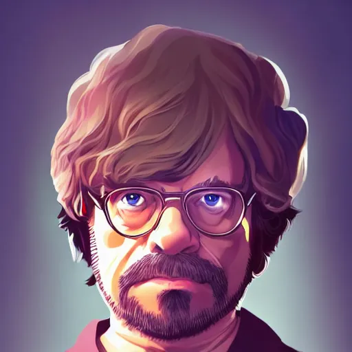 Image similar to George R.R. Martin as Tyrion Lannister, ambient lighting, 4k, anime key visual, lois van baarle, ilya kuvshinov, rossdraws, artstation