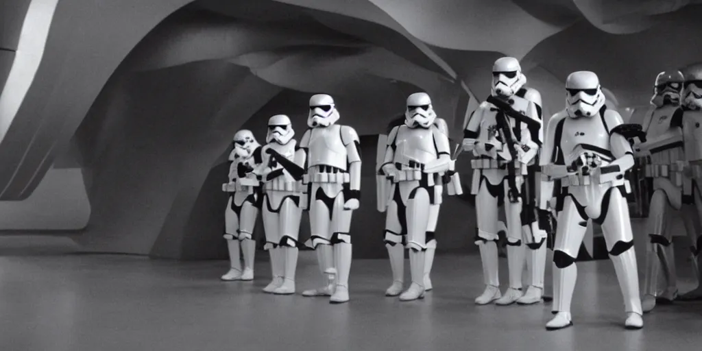 a film still of star wars directed by Stanley Kubrick, Stable Diffusion