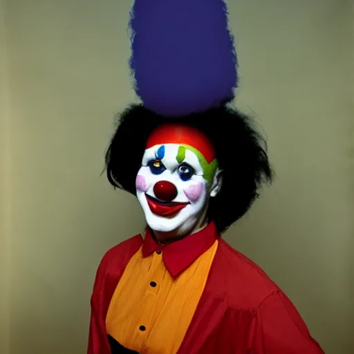 Image similar to president clown, photography from 1 9 8 0