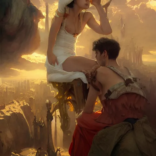 Prompt: rotesque mockeries of reality beyond comprehension whose disturbing otherness cannot be encompassed in any mortal tongue portrait, D&D, fantasy, highly detailed, digital painting, artstation, concept art, sharp focus, smooth, illustration, art by artgerm and greg rutkowski and alphonse mucha and craig mullins