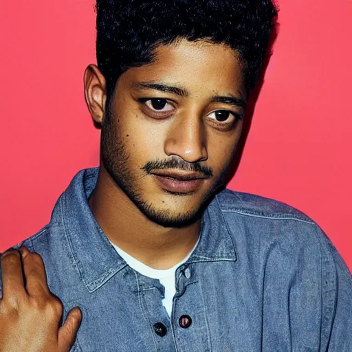 Prompt: alfred enoch photographed by larry clark