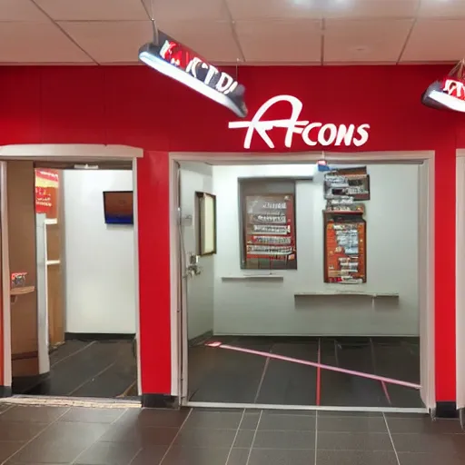 Prompt: the backrooms but its all a kfc store