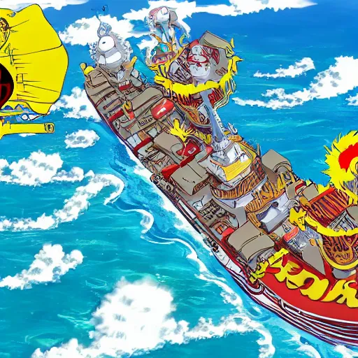 Image similar to aerial photo thousand sunny ship form onepiece