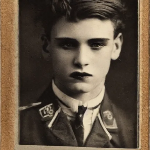 Prompt: a very handsome rebellious hot young guy, 1 9 1 8 photo