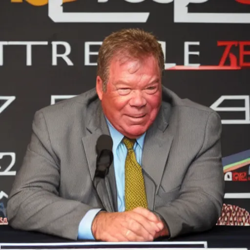 Image similar to President Shatner at Press Conference