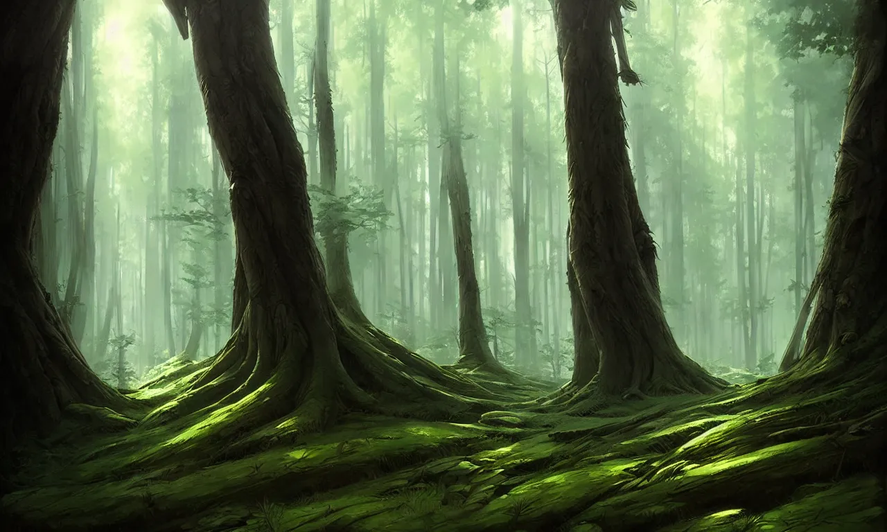 Prompt: forest, by artgerm, greg rutkowski