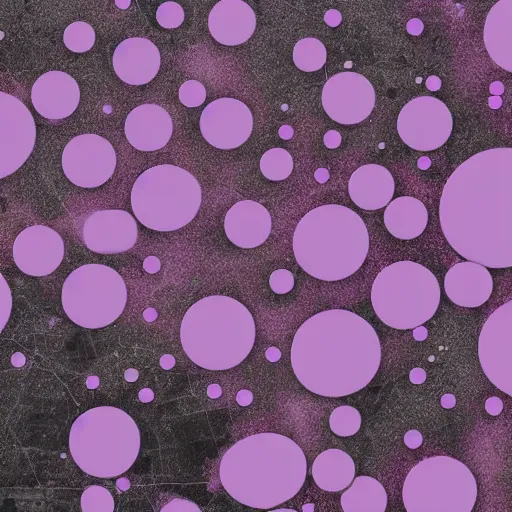 Prompt: giant pink purple bubbles with cities inside them