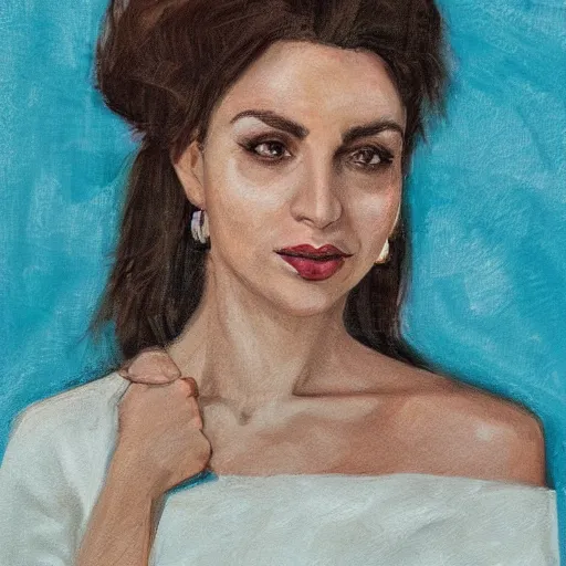 Prompt: Portrait of Bulgarian actress Neda Spasova, photorealistic