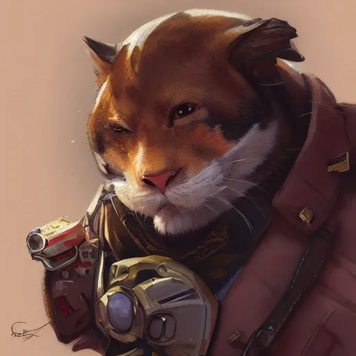 Image similar to Portrait of a Hammond from Overwatch, intricate, wild, highly detailed, digital painting, artstation, concept art, smooth, sharp focus, illustration, art by artgerm and greg rutkowski and alphonse mucha and Hajime Sorayama