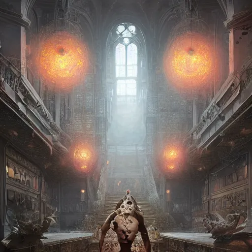 Image similar to hyperrealistic mixed media collaboration by thomas eakes and greg rutkowski and xiang duan, perfect symmetry, dim volumetric lighting, 8 k octane beautifully detailed render, post - processing, portrait, extremely hyper - detailed, intricate, epic composition, highly detailed realistic attributes, cinematic lighting, masterpiece, trending on artstation, very very detailed, stunning,