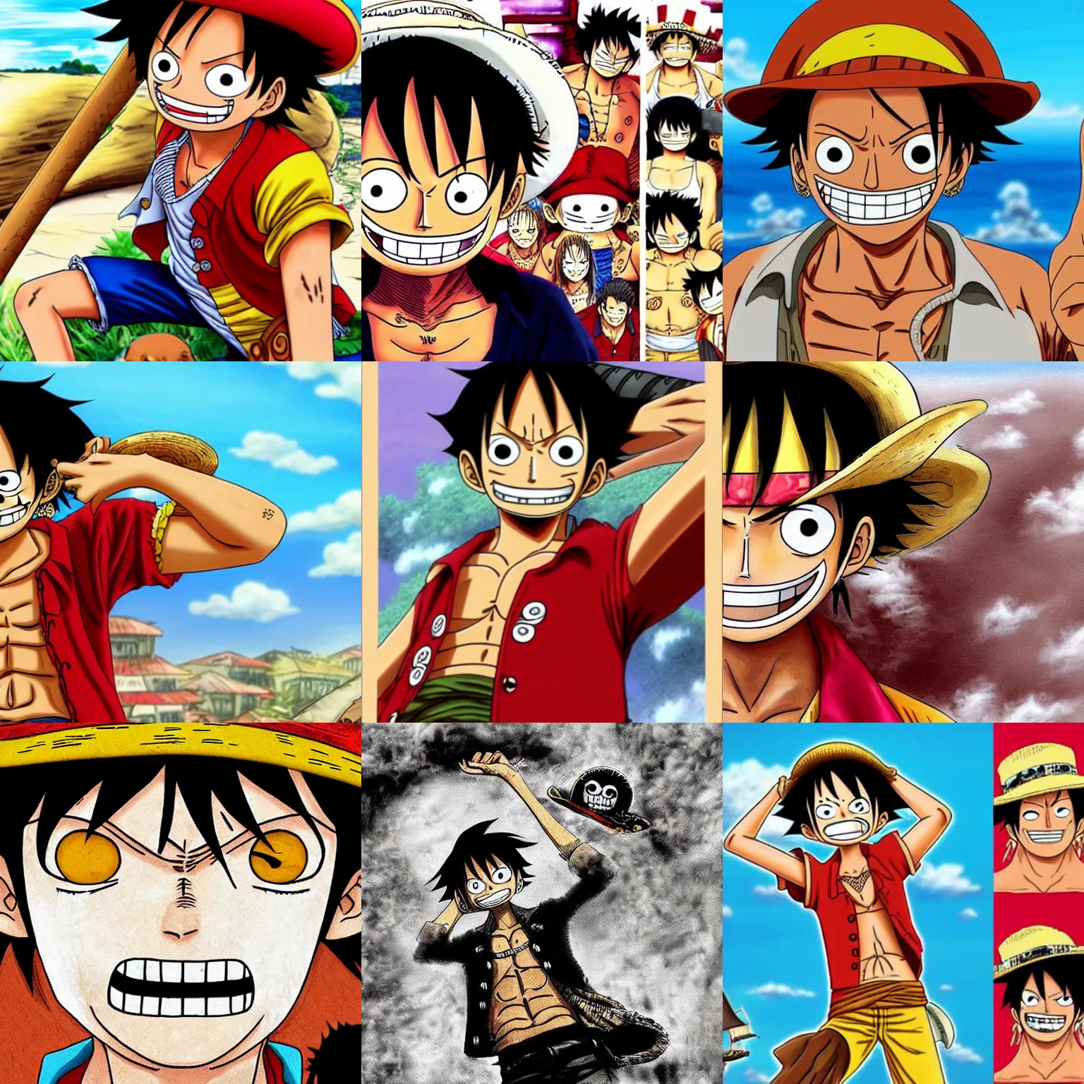 Prompt: johnny depp as Monkey D. Luffy in ONE PIECE