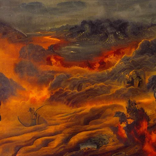 Image similar to hell landscape