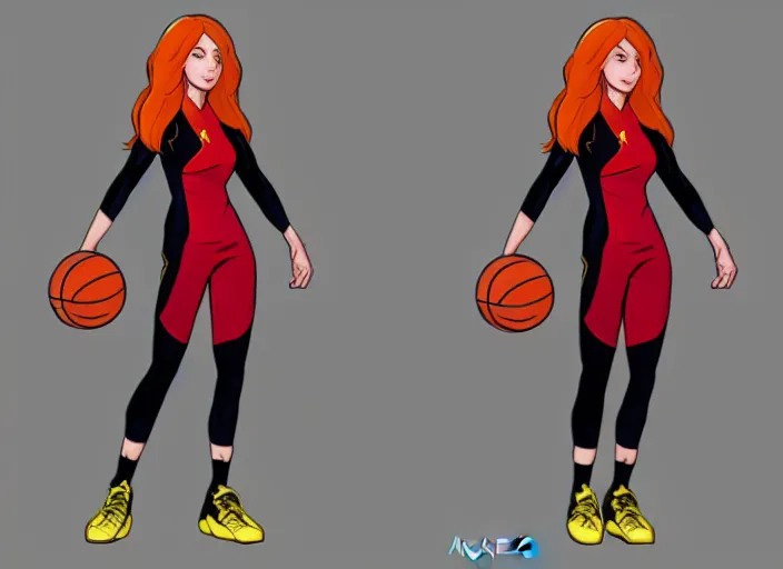 Image similar to basketball sneakers concept of jean grey, trending on artstation, smooth, sharp focus