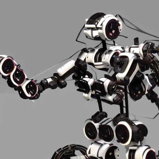 Image similar to a mechanical spider robot with guns