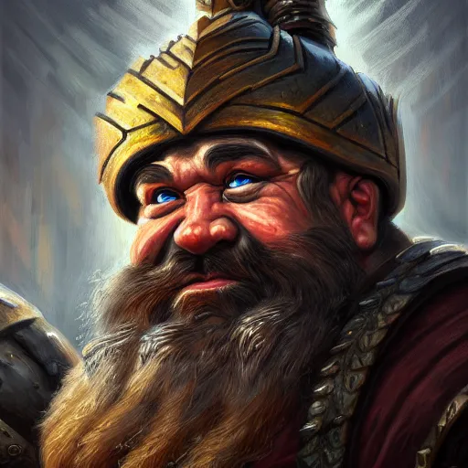 Image similar to portrait painting of a dwarven berserker, sharp focus, award - winning, trending on artstation, masterpiece, highly detailed, intricate. art by winona nelson
