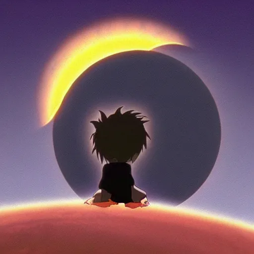 Image similar to solar eclipse from Spirited Away (2001)