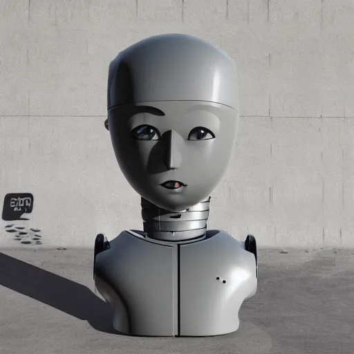 Image similar to humanoid robot 1 9 3 0 concrete art