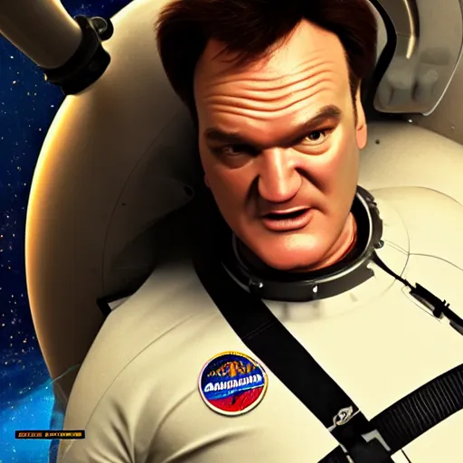 Prompt: hyperrealistic film full body still of quentin tarantino in space, stunning 3 d render, inspired by istvan sandorfi & greg rutkowski & unreal engine, perfect facial symmetry, dim volumetric cinematic lighting, 8 k octane comprehensive render, extremely hyper - detailed, incredibly lifelike attributes, intricate, real flesh texture, masterpiece, artstation, stunning,