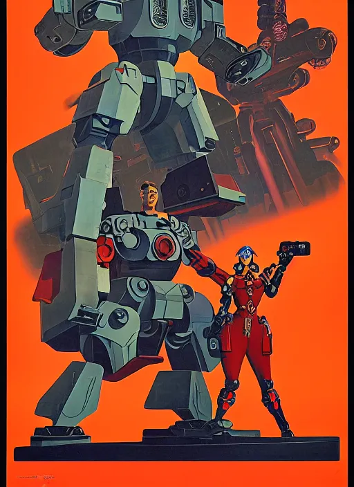 Image similar to soviet propaganda poster. cyberpunk mecha tank. portrait by jean giraud and anton otto fischer and john philip falter and will eisner and gil elvgren and pixar. realistic proportions. character art. science fiction d & d. tf 2, overwatch, rb 6 s, cyberpunk 2 0 7 7, blade runner 2 0 4 9.