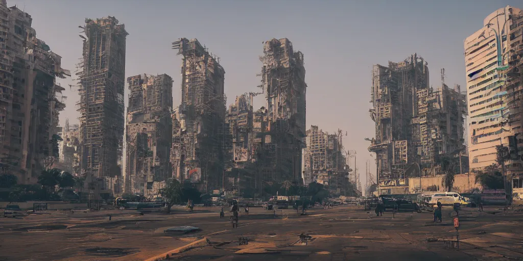 Image similar to cyberpunk cairo