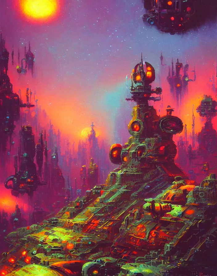 Image similar to an amazing piece of art by Paul Lehr